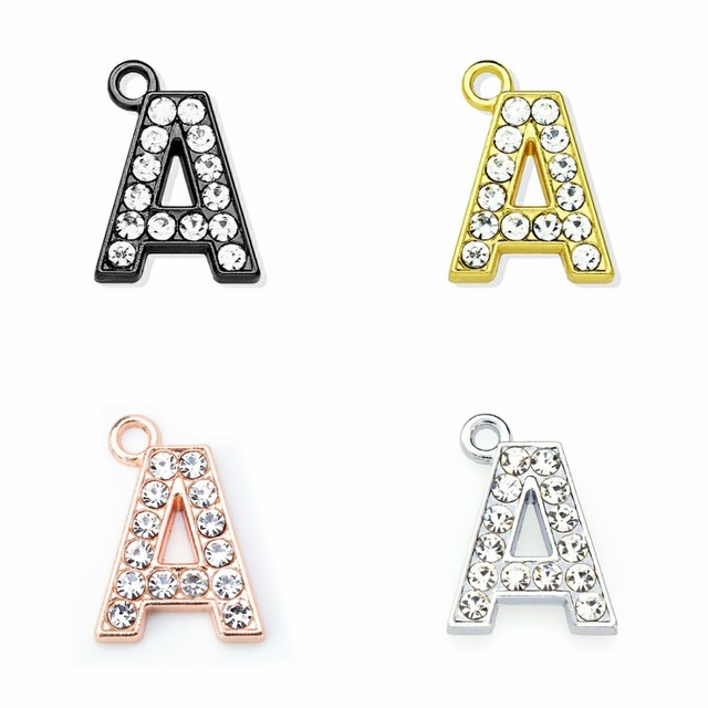 Rhinestone Letter Alphabet Jewelry Charm  Letters Jewelry Making - 1pc  21mm - Aliexpress